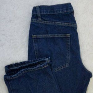 Magellan Men's Size 32X30 Straight Regular Outdoors Blue Cotton Jeans Dark Wash